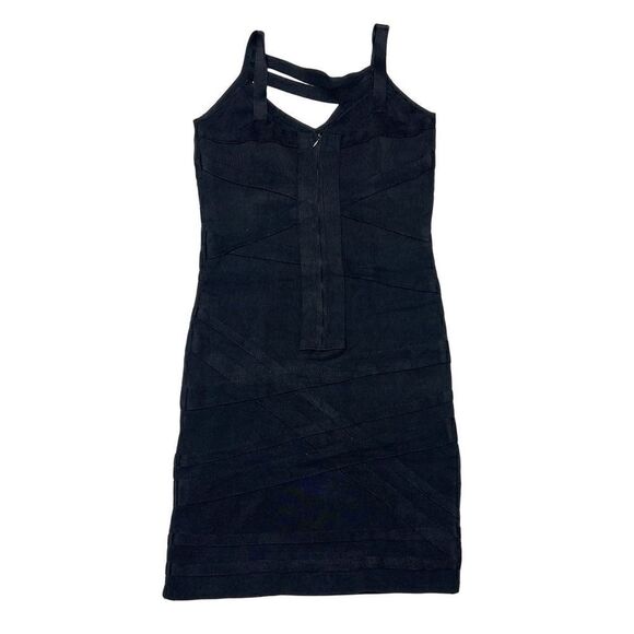 Fumblin' Foe Womens Knit Sleeveless Bodycon Bandage Dress Black Size Small NWT - Picture 2 of 6